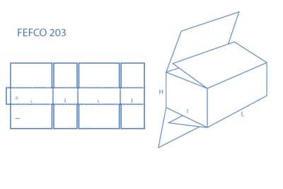 cutie carton fefco 203